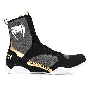 Venum - Boxschuhe Boxstiefel / Elite / Schwarz-Weiss-Gold / EU 43